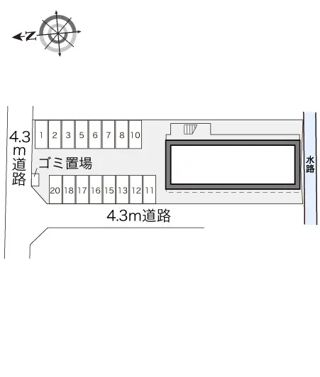 ★手数料０円★松山市居相６丁目　月極駐車場（LP）